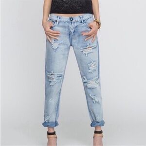 One by one Teaspoon awesome baggies destroyed distressed denim jeans Size‎ 25